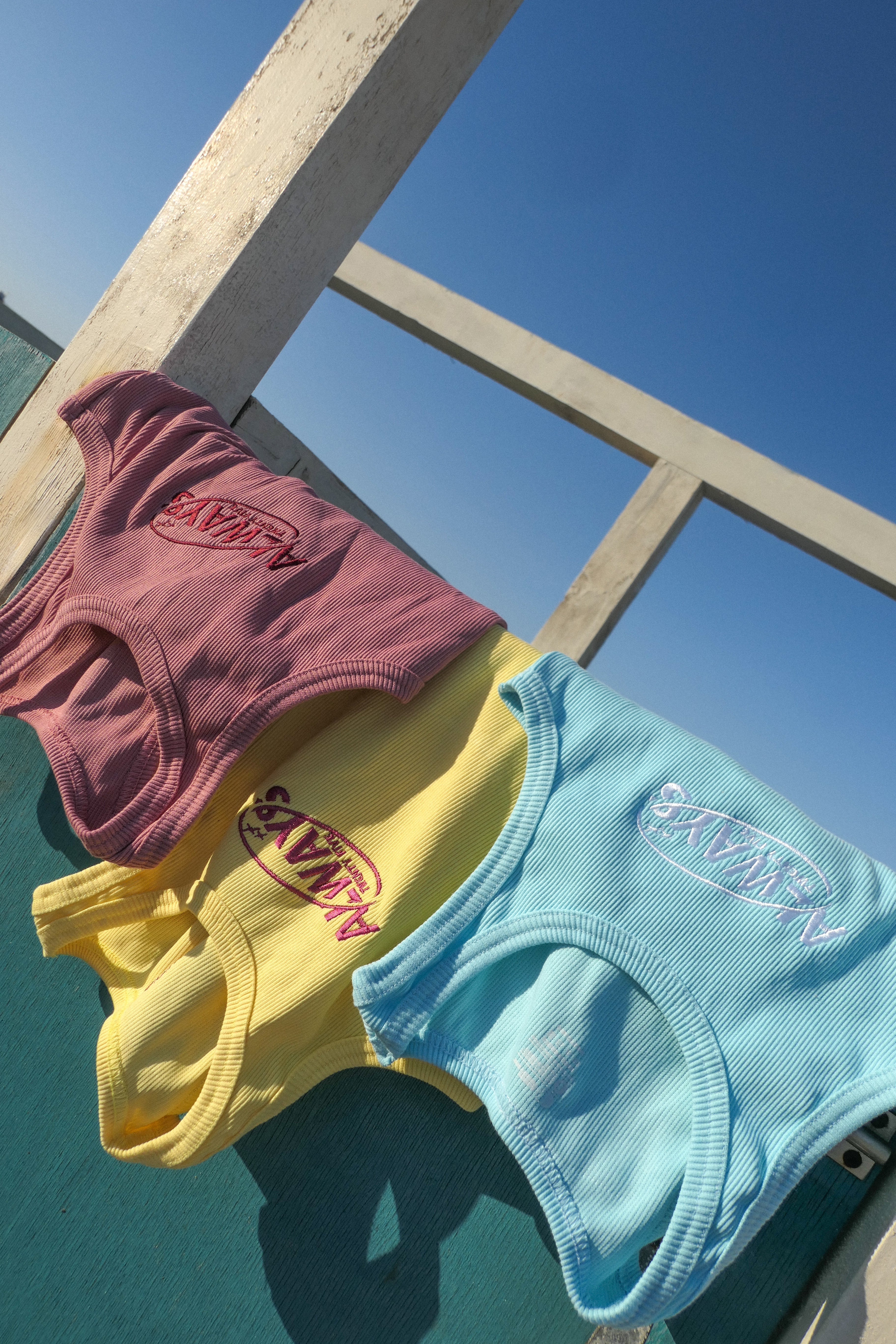 Crop top sky blue